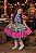 Vestido Infantil Junino Caipira Xadrez Colorido Estampado - Imagem 6