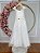 Vestido Infantil Longo Off White Aplique Borboletas Festas - Imagem 4