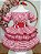 Vestido Infantil Junino Arraiá Festas Vermelho Xadrez - Imagem 1