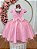 Vestido Infantil Jardim Encantado Rose Festa Renda Luxo - Imagem 4