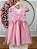 Vestido Infantil Jardim Encantado Rose Festa Renda Luxo - Imagem 6