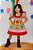 Vestido Infantil Junino Arraia Maria Bonita Colorido Festas - Imagem 2