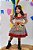 Vestido Maria Bonita Fantasia Infantil Junino Colorido Festas - Imagem 3