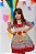 Vestido Maria Bonita Fantasia Infantil Junino Colorido Festas - Imagem 5