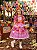 Vestido Junino Infantil Luxo Quadrilha Caipira Colorido Festa Junina - Imagem 1
