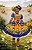 Vestido Infantil Junino Festa de São João Azul Royal - Imagem 4