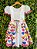 Vestido Infantil Junino Arraiá Branco Noiva Noivinha Junina - Imagem 9