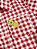 Camisa Infantil Meninas Xadrez Junina Vermelho e Branco - Imagem 4