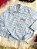 Camisa Infantil Meninas Xadrez Junina Azul e Branco - Imagem 3