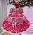 Vestido Junino Luxo Vermelho Festa Junina Luxo - Imagem 3