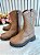 Bota infantil Boiadeira Texana Caramelo Com Zíper Luxo - Imagem 1