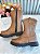 Bota infantil Boiadeira Texana Caramelo Com Zíper Luxo - Imagem 5