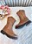 Bota infantil Boiadeira Texana Caramelo Com Zíper Luxo - Imagem 7