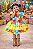 Vestido Infantil Junino Arraiá Festa Capira Xadrez Colorido - Imagem 1