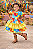 Vestido Infantil Junino Arraiá Festa Capira Xadrez Colorido - Imagem 8