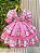 Vestido Infantil Junino Arraiá Capira Xadrez Colorido Verde - Imagem 11