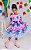 Vestido Infantil Lilo Stitch e Angel Xadrez Rosa Festas - Imagem 7