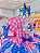 Vestido Infantil Lilo Stitch e Angel Xadrez Rosa Festas - Imagem 4