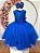 Vestido Infantil Azul Royal Midi Formatura Festas Luxo - Imagem 4