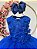 Vestido Infantil Azul Royal Midi Formatura Festas Luxo - Imagem 5