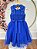 Vestido Infantil Azul Royal Midi Formatura Festas Luxo - Imagem 8