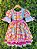 Vestido Junino Arraiá Festas Azul Xadrez Colorido - Imagem 9