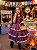 Vestido Infantil Junino Luxo Xadrez Vermelho - Imagem 5
