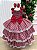 Vestido Infantil Junino Luxo Xadrez Vermelho 2 - Imagem 5