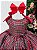 Vestido Infantil Junino Luxo Xadrez Vermelho 3 - Imagem 6