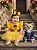 Romper Infantil Temático Princesa Amarelo Laço de Cabelo - Imagem 1