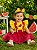Romper Melancia Amarelo e Vermelho  com Laço Luxo - Imagem 2