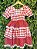 Vestido Junino Infantil Vermelho Xadrez com Corações e Laços - Imagem 9