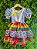 Vestido Infantil Festa Junina Xadrez Azul Marinho Colorido com Renda - Imagem 7