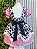 Vestido Infantil Xadrez Pink Fazendinha Vaquinha Boiadeira Laço - Imagem 8