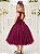 Vestido Infantil Marsala Midi Formatura Festas Luxo - Imagem 3