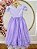 Vestido Infantil Lilás Strass Casamentos Festas Luxo - Imagem 8