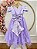 Vestido Infantil Lilás Strass Casamentos Festas Luxo - Imagem 9