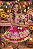 Vestido Infantil de Alça Junino Arraiá Festas Pink Xadrez - Imagem 3