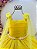 Vestido Infantil Longo Amarelo Aplique de Borboletas Festas - Imagem 5