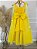 Vestido Infantil Longo Amarelo Aplique de Borboletas Festas - Imagem 8