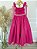 Vestido Infantil Longo Pink Aplique de Borboletas Festas - Imagem 6