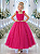 Vestido Infantil Longo Pink Aplique de Borboletas Festas - Imagem 1