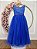 Vestido Infantil Damas de Honra Longo Azul Royal Pérolas - Imagem 10