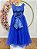 Vestido Infantil Damas de Honra Longo Azul Royal Pérolas - Imagem 11