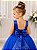 Vestido Infantil Damas de Honra Longo Azul Royal Pérolas - Imagem 5