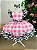 Vestido Fazendinha Rosa Vaquinha Infantil Festa Luxo - Imagem 1