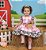 Vestido Fazendinha Rosa Vaquinha Infantil Festa Luxo - Imagem 12