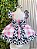 Vestido Infantil Xadrez Branco Rosa Fazendinha Vaquinha Laço - Imagem 18