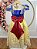 Vestido Infantil Princesa Maça Renda Metalizada Dourada - Imagem 5