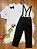 Conjunto Social Pajem Camisa Branca com Calça e Susp. Preto - Imagem 6